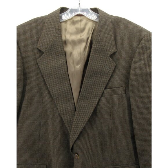 VINTAGE Evan Picone Sport Coat 42 Herringbone Blazer Wool Jacket * - Picture 2 of 16